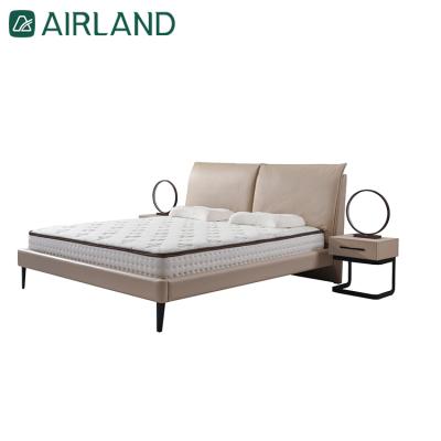 China Simple And Versatile Wooden Platform Height (Other) Adjustable Air-Land Professional Factory Double Bed Modern Luxury Beds for sale