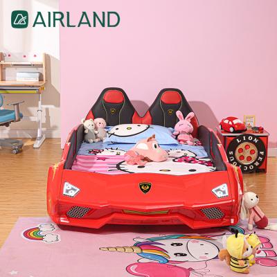 China Fashion Design Racing Car Bed Kid's Solid Wooden Children Frame Furniture Wholesale Air Land Environmental Materials Bedroom for sale