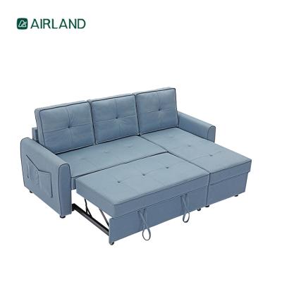 China (Other) Good Quality Adjustable L Shape Cheap Bed Sofa Set Furniture Living Room for sale