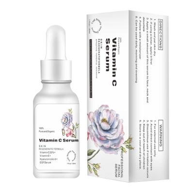 China Skin Revitalizer Serum Freckle Removal Facial Whitening Acne Marks 20% Vitamin C Hyaluronic Acid Face Skin Care Serum for sale