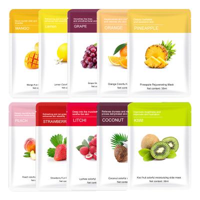 China Moisturizer Whiten Wholesale Facial Mask Skin Care Face Sheet Mask Korean Fruit Maskss for sale