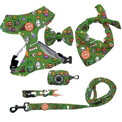 China New Halloween Thoughtful 2021 Customizable Dog Harness Chest and Back Six-piece Combination Series. for sale