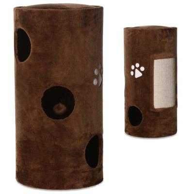 China CHENG viable YI 3 colors cylindrical shape Cat Jumping Toy Scratches Board Cat Tree House for sale