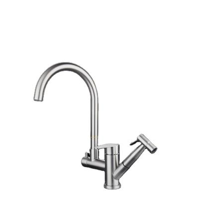 China Thermostatic Faucets 304 Stainless Steel Pull Out Kitchen Faucet for sale