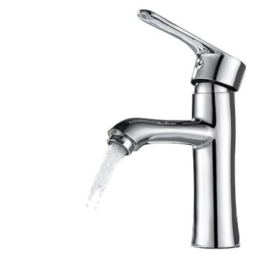 China Thermostatic Modern Single Lever Faucet Chrome Basin Mixer Tap Bathroom Sink Faucets Brass Hot And Cold Mixer Taps for sale