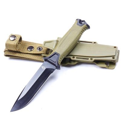 China Hot Selling Amazon Survival Camping Combat Non-variable Blade Outdoor Hunting Fixed Knife With Kydex Sheath for sale