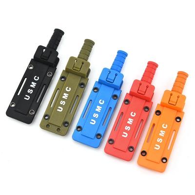 China Mini Necklace Small Knife Multifunctional Outdoor Camping Small Fruit Knife Non-variable Straight Key Defensive Creative Knife for sale