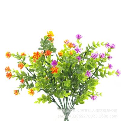 China Other Flowers and Plants Zamioculcas Rose Artificial Eucalyptus 7Head35Fork Leaves Plastic Lotus Small Camellia Lotus for sale