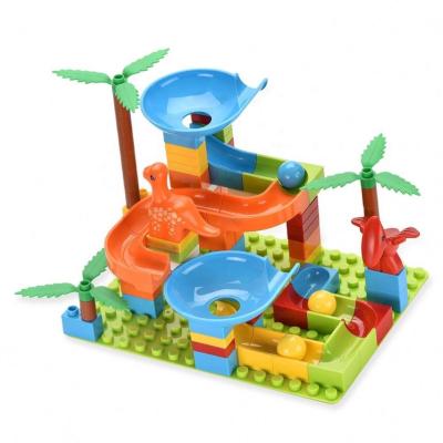 China Hot Selling DIY Creation of Slides Puzzles Dinosaur Building Construction Fantasy Slideway Park for sale