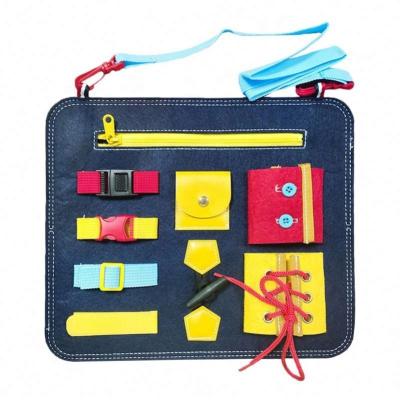 China 2021 Other Toys Kids Educational Toddler Cloth Learning Tips Board Busy Children for sale