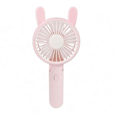 China Mini Travel Pocket Usb Fan Handheld Multi-speed Folding Cartoon Portable Folding Rabbit for sale