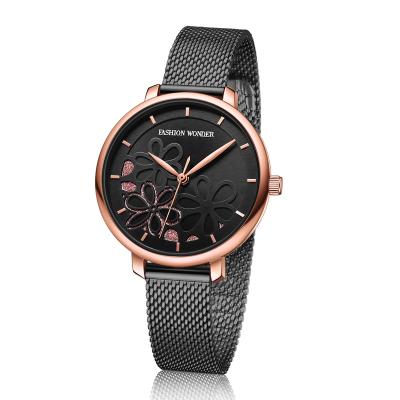 China Custom Water Resistant Brand Women Gold Watch Watches Private Label Crystal Watches for sale