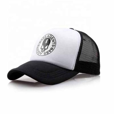 China Wholesale Custom Image Screen Printing Logo Mens Adult Women High Quality White Polyester Sports Mesh Foam Trucker Hat for sale