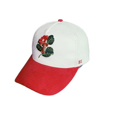 China Custom Picture Embroidery Logo Golf Velvet Suede Sport Baseball Cap Dad Caps Hat for sale