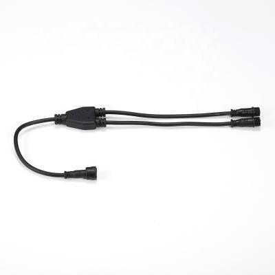 China 2 Way Splitter 20AWG Industrial Waterproof DC Power Cable For Led Light Bars / Strips for sale