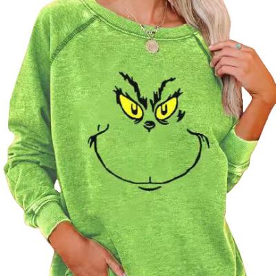 China Breathable Women Stole Funny Christmas Sweater Tops Christmas Sweatshirts Raglans Long Sleeve Gifts For Women for sale