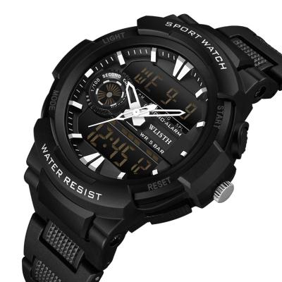 China Chronograph Watch Men's Electronic Luminous Multifunctional Trend LED Waterproof Activity Early High School Students for sale