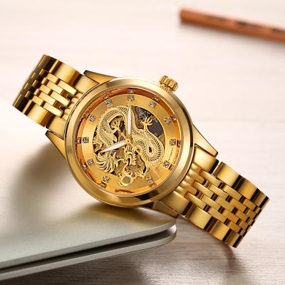 China Men's Factory Wholesale Automatic Mechanical Waterproof Watch Dragon Watch Water Resistant Watch for sale