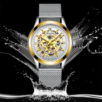 China WLISTH Water Resistant Mens Watch Mesh Belt bandMilan Luminous Waterproof Mechanical Watches for sale