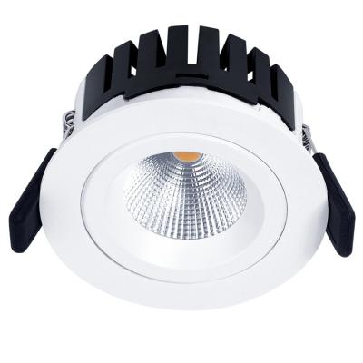 China Modern IP44 3000k gu10 8W dimmable cob led bathroom down light spotlight downlight ceiling lamp for sale