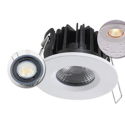 China Modern Fire Rated Cob Led Downlight Black Recessed Die Casting Downlight Aluminum Cob Led Downlight for sale