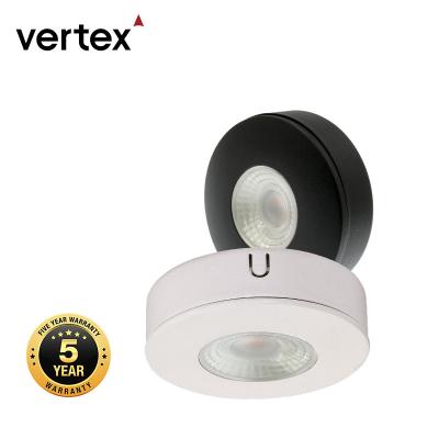 China Dimmable Summit Hot Sales 3W Dimmable Led Cabinet Light Ceiling Light Black White Brushed Nickel Color for sale