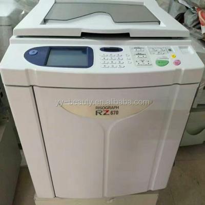 China Used RISOs RZ670 Digital Duplicator On Sale, Lowest Cost Copyier For Desktop RZ670 for sale