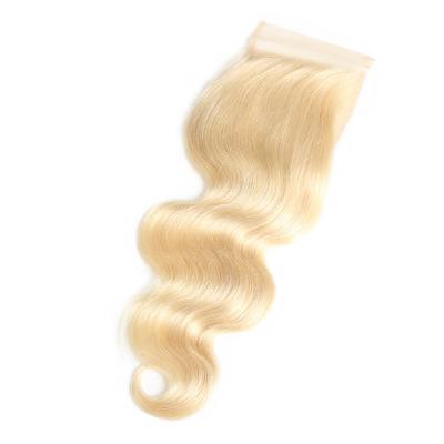 China Silky Straight Virgin Blonde Wave 613 Raw Indian Hair Bundles With Closure for sale