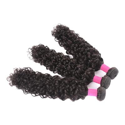 China Silky Straight Brazilian Water Wave Hair Bundles With Closure Peruvian Wet And Wavy Hair 4 Hair Bundles for sale