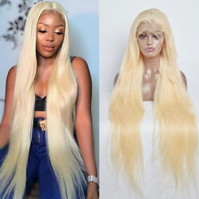 China Wholesale Brazilian HD Silky Straight Glueless Human Hair Wig Glueless Short Blonde Remy Human Hair Full Lace Wig 100% Wave Hair For Black Women for sale