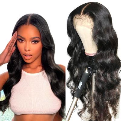 China Silky Straight Wave Vendors Wholesale Glueless Long Pretty Pre Plucked,Cheap Swiss Virgin Hair,Brazilian Human Lace Front Hair Woman Body Wave Wig for sale