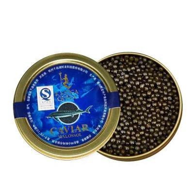 China Fresh American Caviar Sturgeon 50g Caviar Imported Cold Chain Sushi Dishes Beluga Black Caviar Fish for sale