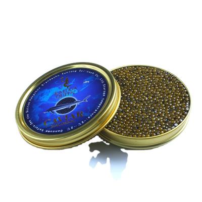 China Fresh fine white sturgeon caviar whose eggs are a dark gray color sevruga caviar for sale