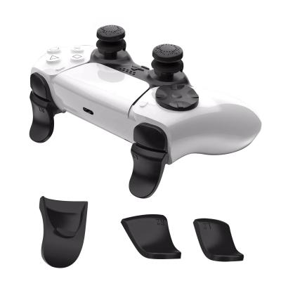 China ABS+Silicone PS5 gamepad add top hat PS5 gamepad L1/R1 extended main PS5 controller Cross increase key 5 in 1 set for sale