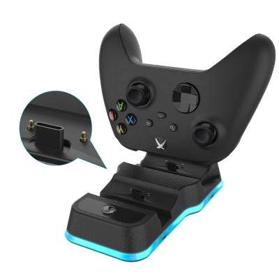 China Newest Fashinable Xbox Series X Game Controller Charging Dock XSX Wireless Game Controller Dual Battery Pack Plug In Seat Charging for sale