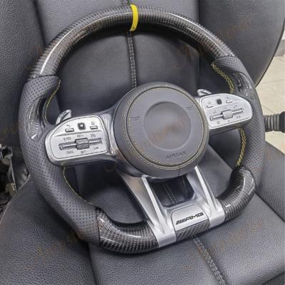 China Sports Car Steering Wheel Upgrade New For Mercedes Benz S Class C Class AMG Mark Carbon Fiber Control Coupe EG Class Version Suitable for sale