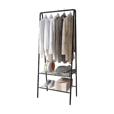 China (Other)Adjustable Clothes Garment Rack With Shelves Heavy Duty Clothing Rack For Bedroom Metal Clothes Rack for sale