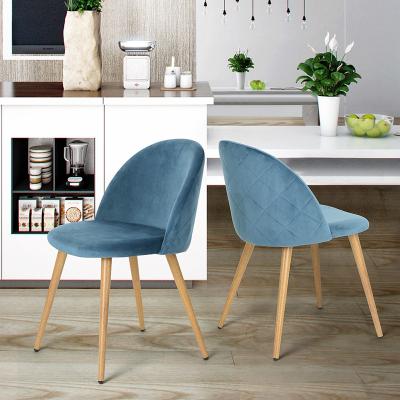 China Modern European Design Chair Modern Scandinavian Restaurant Chair Crushed Velvet Cafe Dining Chair for sale