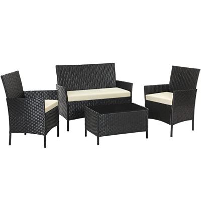 China Contemporary Wusheng Patio Furniture Set, Outdoor PE Wicker Furniture, For Porch Deck Backyard Outside Use for sale