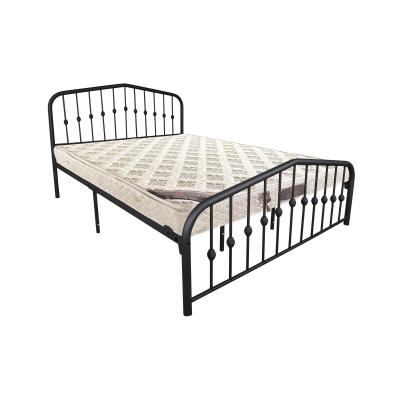 China Stylish modern home furniture bedroom metal bed frame with headboard metal beds for sale