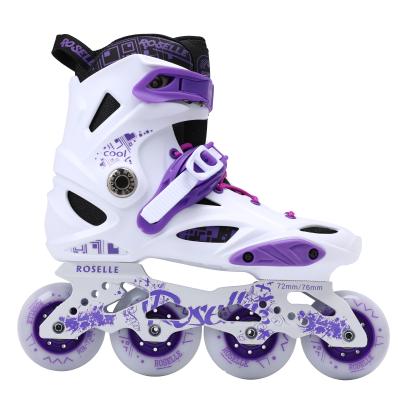 China Roller Skates 4 Wheels Adjustable Inline Skates For Kids And Adults With Full Turning On Wheels, Outdoor Roller Stripes For Girls And Boys, Men And Women for sale