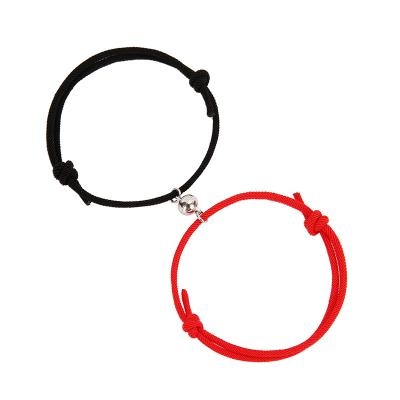 China 1Pair Couples Casual/Sports Magnetic Bracelets For Women Men Bracelets For Couples Connect Bracelet For Him And Her Couples Gifts for sale