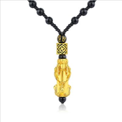 China 2020 FASHIONABLE New Arrival 18K Gold Plated PiXiu Design Pendant Necklaces For Women Men Fashion Good Luck Symbol Jewelry Birthday Gift for sale