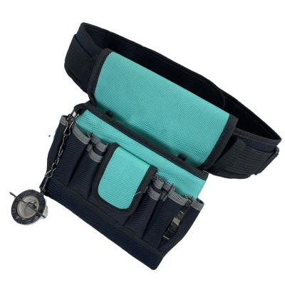 China 11 Pockets Drill Bag Multifunctional Design Foldable Custom Electrician Waist Bag Adjustable Electrician Waist Bag for sale