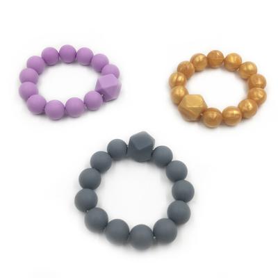 China Soft Toy 15mm Silicone Beads Wholesale Food Grade BPA Free Round Soft Baby Teething Silicone Safe Beads for sale