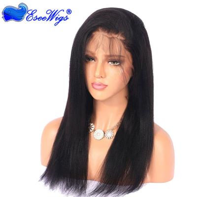 China Yaki Curly Straight Hair Full Lace Wigs Full Lace Wig With Baby Hair 360 Lace Frontal Wigs for sale