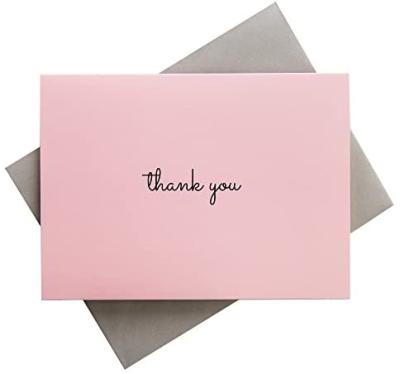 China Europe Greeting Cards Thank You Cards Custom Postcard Printing With Gold Foil Stamping for sale