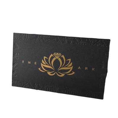 China Custom Luxury Gold Foil Paper Business Cards Business Cards Own Logo Luxury Paper Business Cards For Company for sale