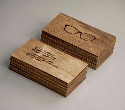 China China Custom Wooden Porcelain Business Cards for sale