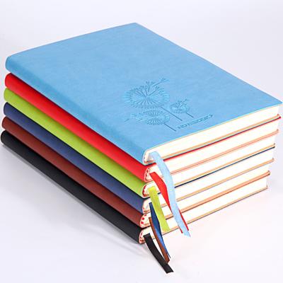 China Customized Magnetic Notebook Leather Notebook With Ribbon Travel Personal Journal Diary Soft Leather Notebook for sale